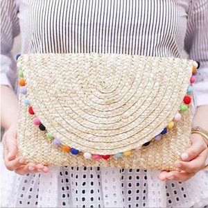 Shiraleah Pompom Clutch